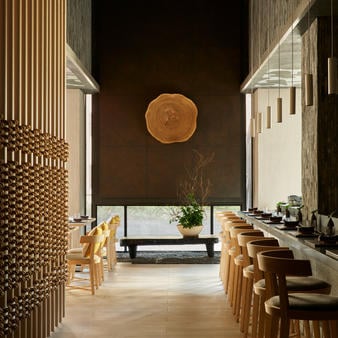 Aman New york, Restaurant - Nama